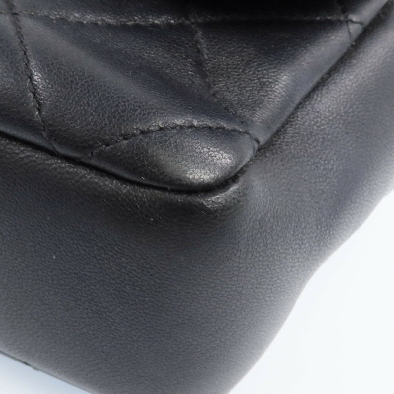 CHANEL 羊皮皮革2 Way Shoulder金扣手挽肩背兩用袋-10