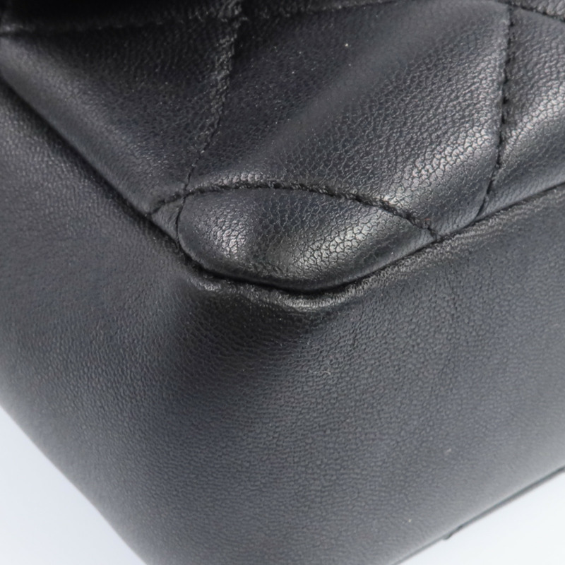 CHANEL 羊皮皮革2 Way Shoulder金扣手挽肩背兩用袋-11