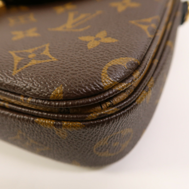 LOUIS VUITTON Monogram Reverse Pochette Metis金扣手挽肩背兩用袋-9
