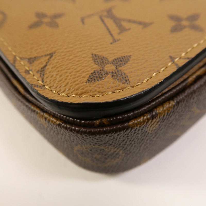 LOUIS VUITTON Monogram Reverse Pochette Metis金扣手挽肩背兩用袋-12