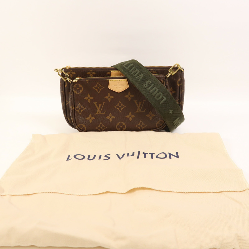 LOUIS VUITTON Monogram Multi Pochette Accessoires金扣肩背袋-8