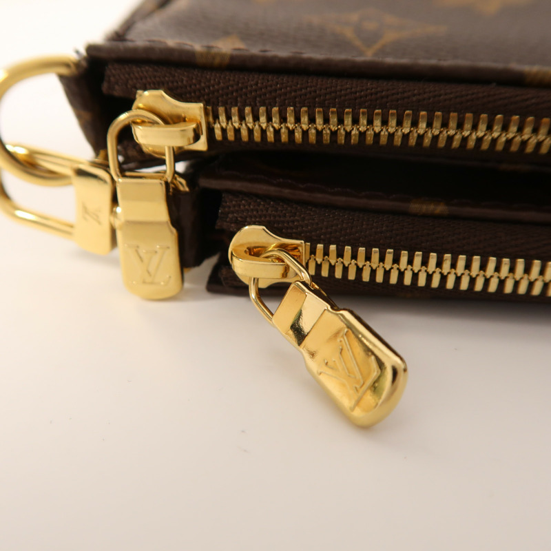 LOUIS VUITTON Monogram Multi Pochette Accessoires金扣肩背袋-14
