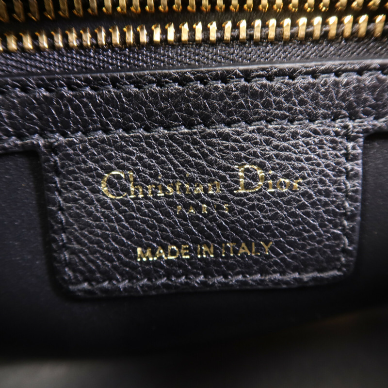 Dior 牛皮皮革Small Caro Bag金扣鏈帶肩背袋-5