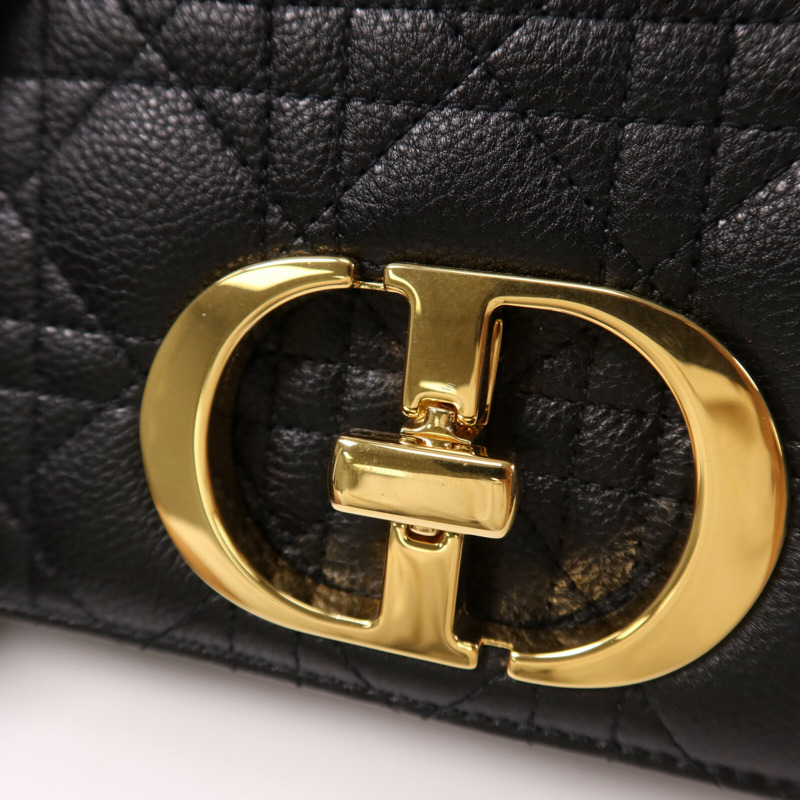 Dior 牛皮皮革Small Caro Bag金扣鏈帶肩背袋-6
