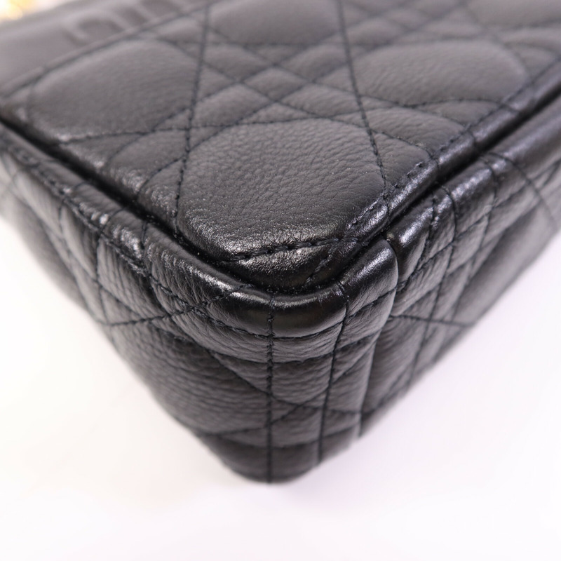 Dior 牛皮皮革Small Caro Bag金扣鏈帶肩背袋-13