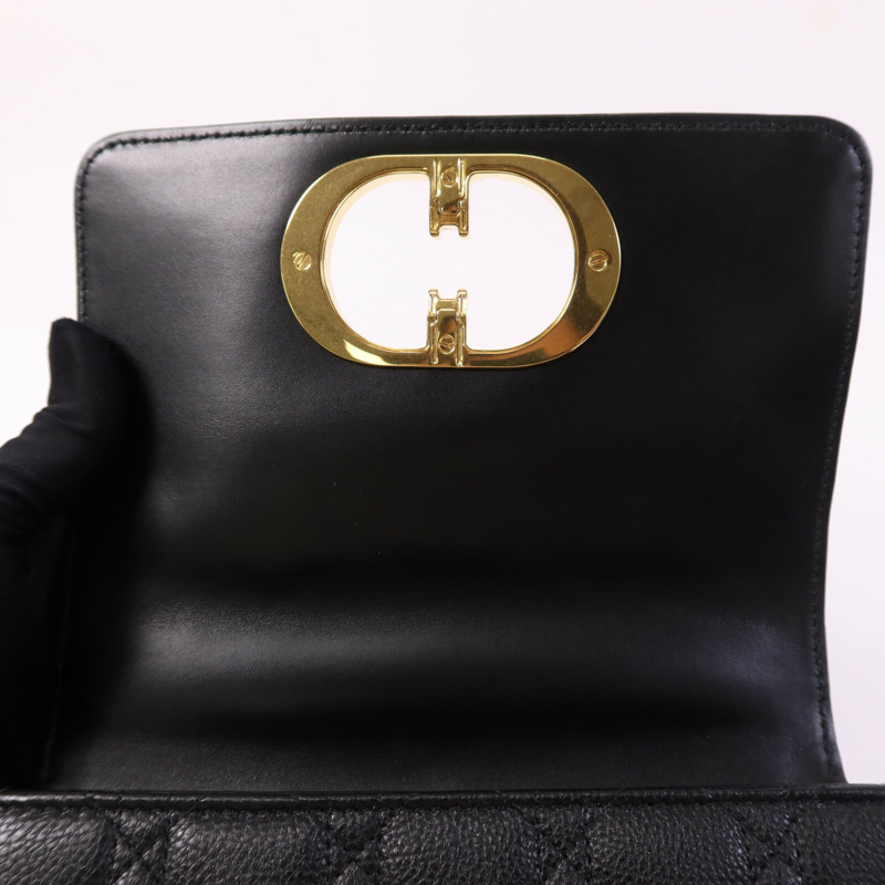 Dior 牛皮皮革Small Caro Bag金扣鏈帶肩背袋-15