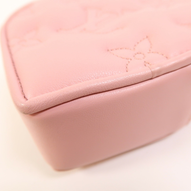 LOUIS VUITTON Bubblegram皮革Pop My Heart金扣鏈帶手挽肩背兩用袋-10