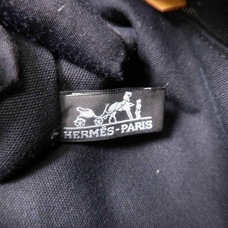 HERMES 帆布Fourre Tout Tote MM銀扣手挽袋-5