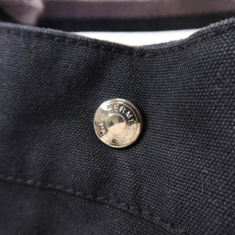 HERMES 帆布Fourre Tout Tote MM銀扣手挽袋-6