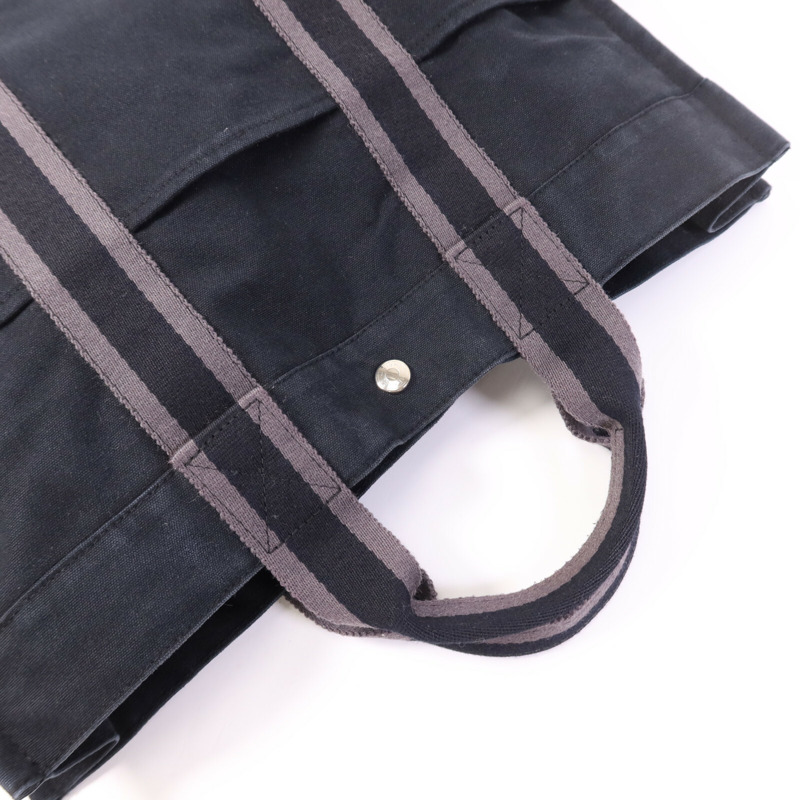 HERMES 帆布Fourre Tout Tote MM銀扣手挽袋-8