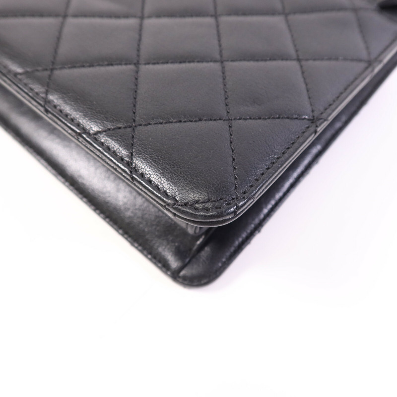 CHANEL 牛皮皮革Chain Shoulder Bag金扣鏈帶肩背袋-12