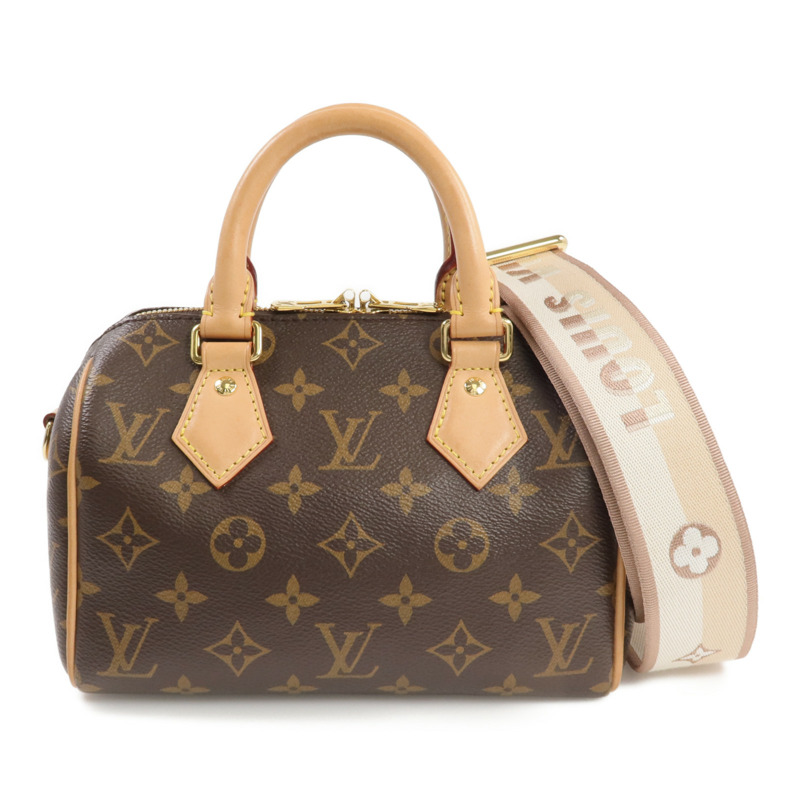 LOUIS VUITTON Monogram Speedy Bandouliere 20金扣手挽肩背兩用袋-0