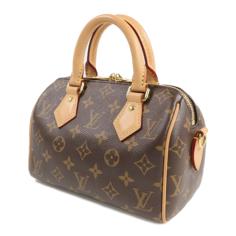 LOUIS VUITTON Monogram Speedy Bandouliere 20金扣手挽肩背兩用袋-1