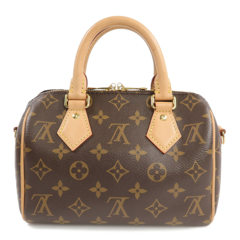 LOUIS VUITTON Monogram Speedy Bandouliere 20金扣手挽肩背兩用袋-2
