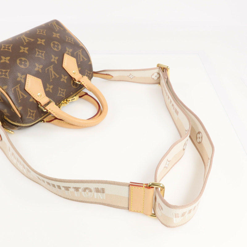 LOUIS VUITTON Monogram Speedy Bandouliere 20金扣手挽肩背兩用袋-6