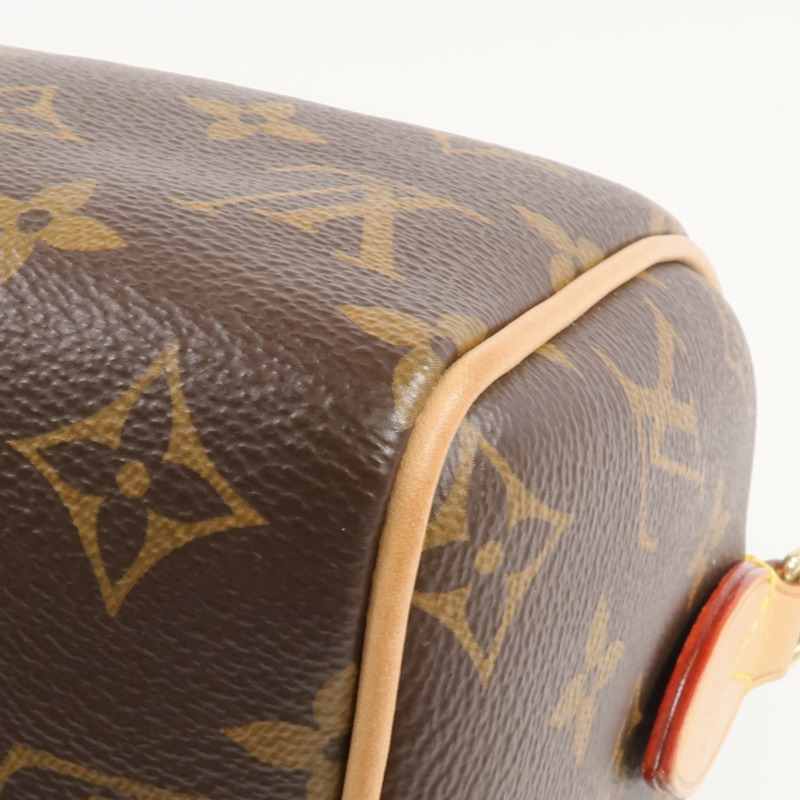 LOUIS VUITTON Monogram Speedy Bandouliere 20金扣手挽肩背兩用袋-12