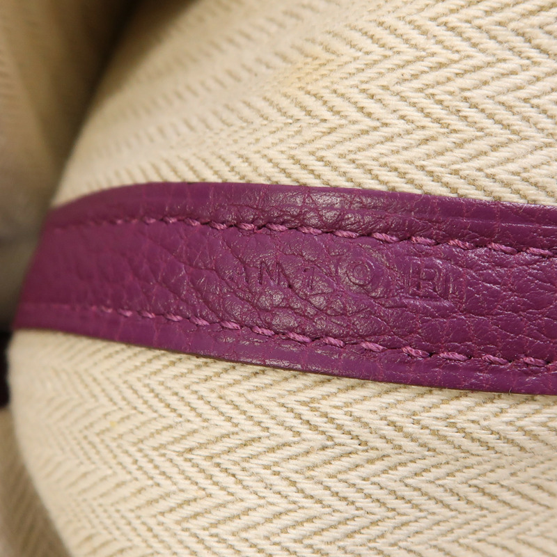 HERMES Negonda皮革GardenParty PM銀扣手挽袋Anemone-6