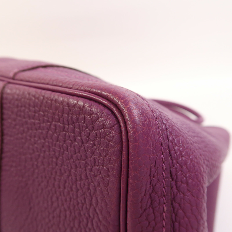 HERMES Negonda皮革GardenParty PM銀扣手挽袋Anemone-8