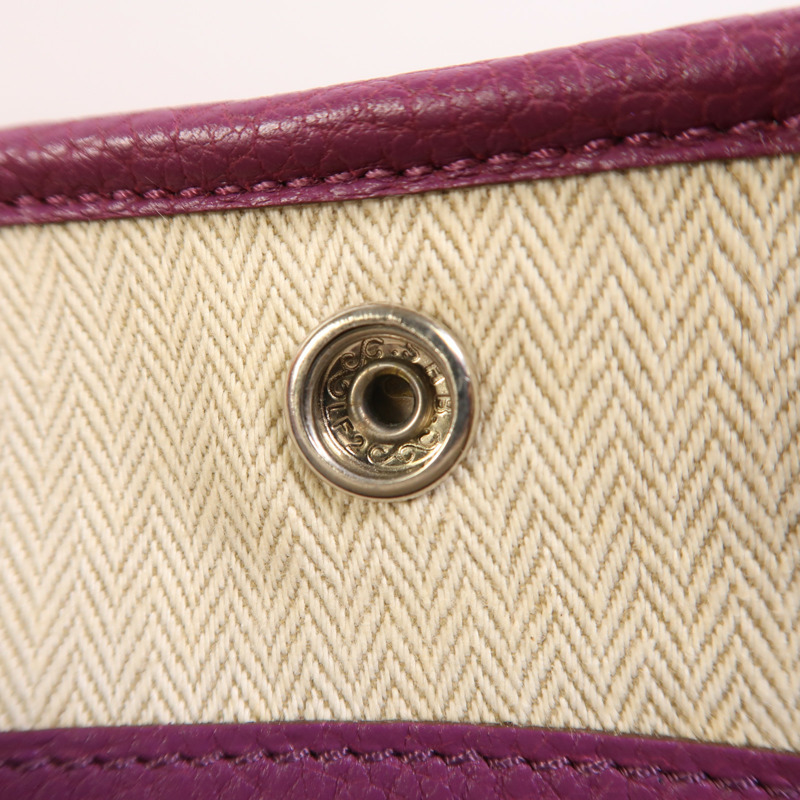 HERMES Negonda皮革GardenParty PM銀扣手挽袋Anemone-14