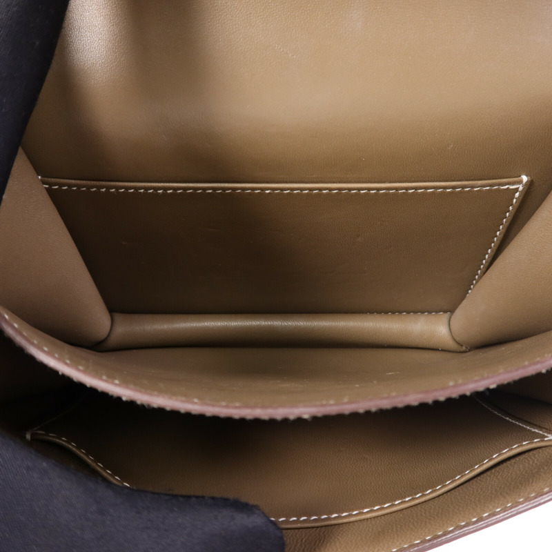 HERMES Epsom皮革Constance Mini金扣手挽肩背兩用袋Etoupe-4