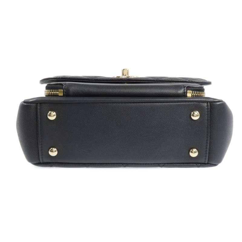 CHANEL 牛皮皮革Business Affinity Medium金扣手挽肩背兩用袋-3