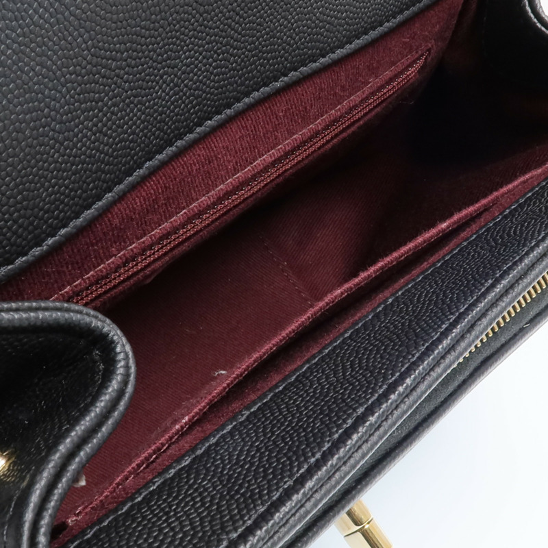 CHANEL 牛皮皮革Business Affinity Medium金扣手挽肩背兩用袋-4