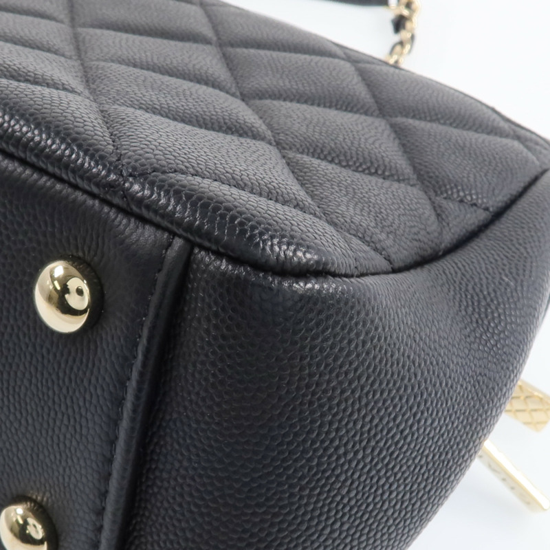 CHANEL 牛皮皮革Business Affinity Medium金扣手挽肩背兩用袋-12