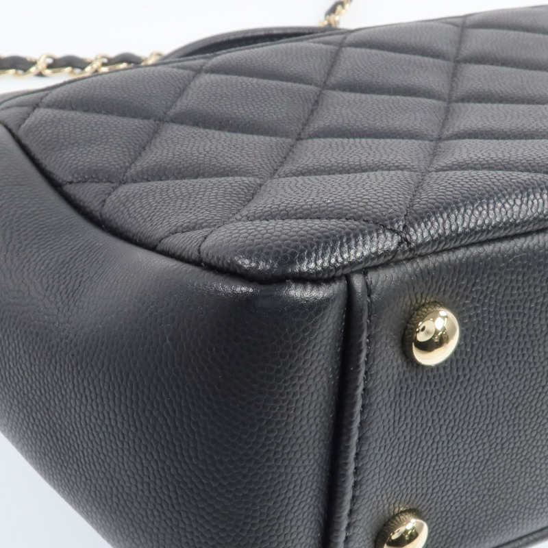 CHANEL 牛皮皮革Business Affinity Medium金扣手挽肩背兩用袋-13