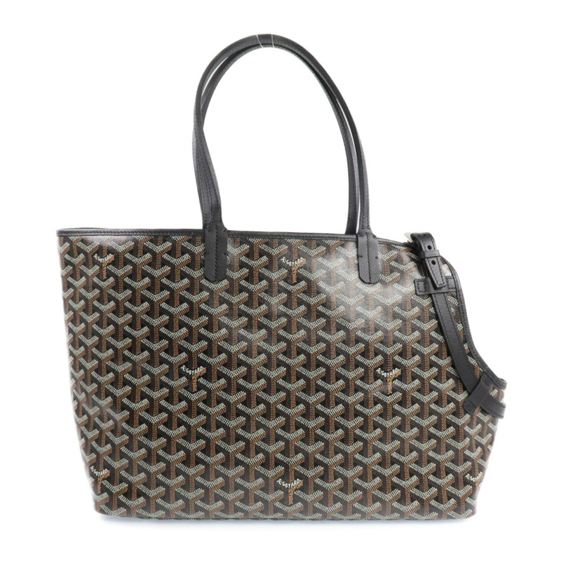 GOYARD 塗層帆布Chien Gris Bag銀扣肩背袋/手挽袋-0