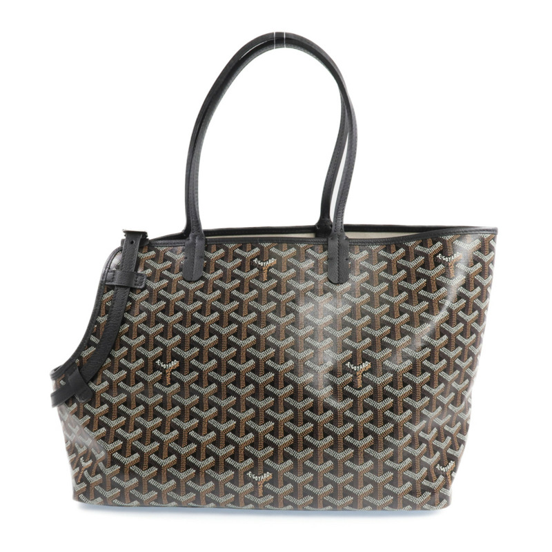 GOYARD 塗層帆布Chien Gris Bag銀扣肩背袋/手挽袋-1