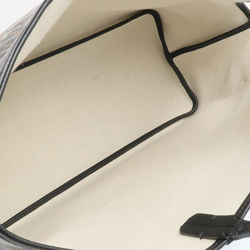 GOYARD 塗層帆布Chien Gris Bag銀扣肩背袋/手挽袋-4