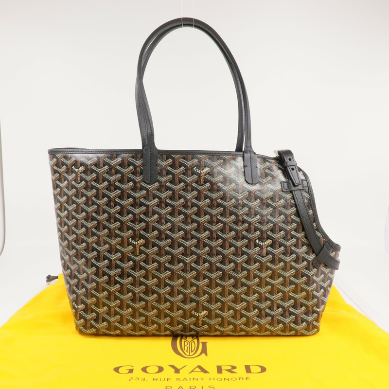 GOYARD 塗層帆布Chien Gris Bag銀扣肩背袋/手挽袋-9
