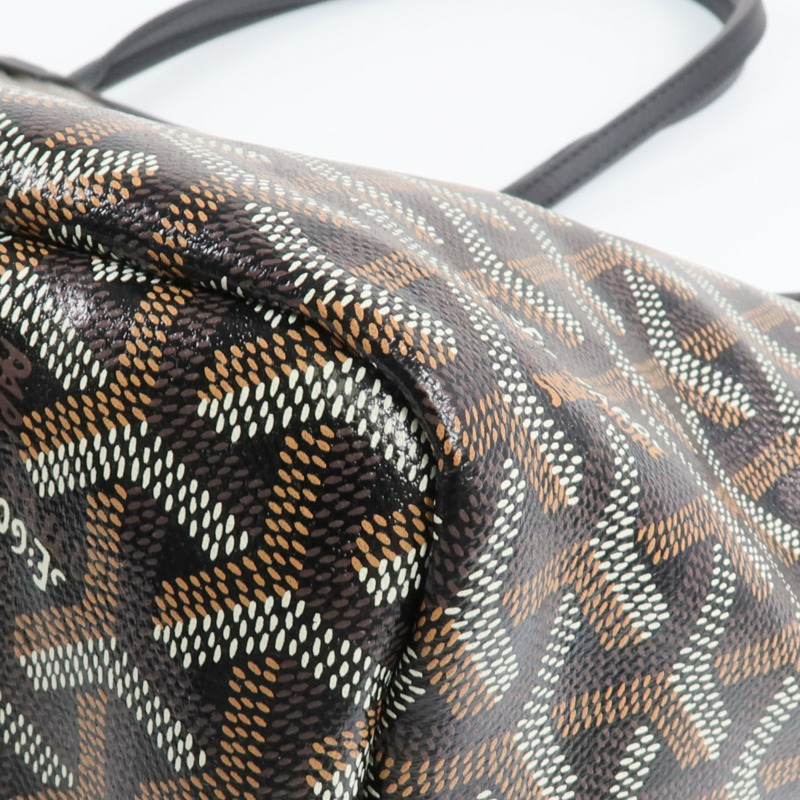 GOYARD 塗層帆布Chien Gris Bag銀扣肩背袋/手挽袋-10