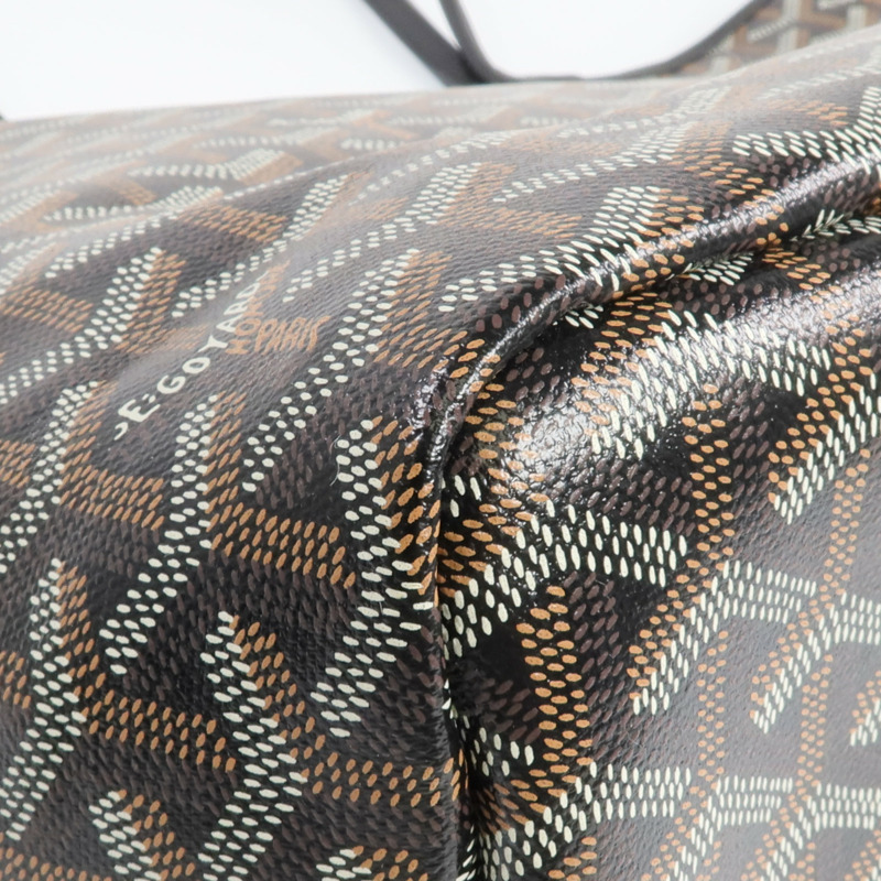 GOYARD 塗層帆布Chien Gris Bag銀扣肩背袋/手挽袋-11