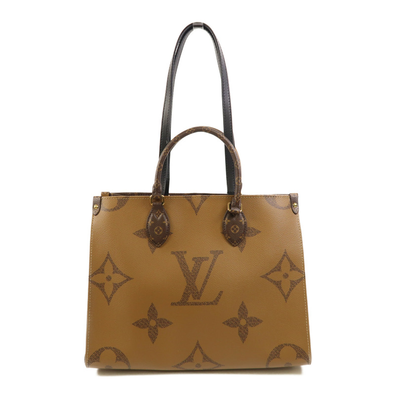LOUIS VUITTON Monogram Reverse OnTheGo MM金扣手挽肩背兩用袋-1