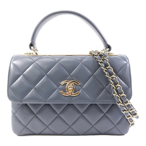 CHANEL 羊皮皮革Trendy CC金扣手挽肩背兩用袋