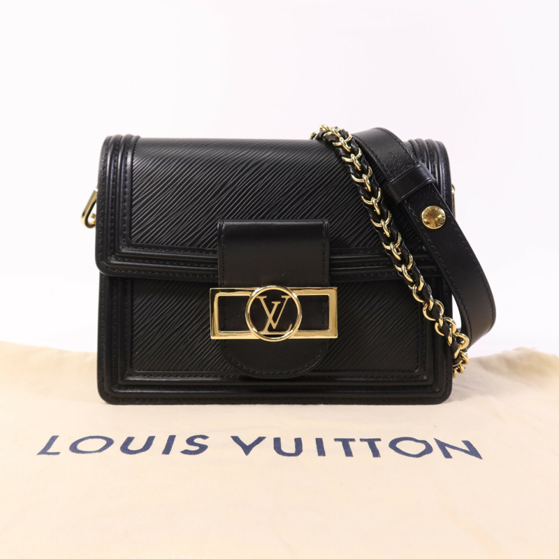 LOUIS VUITTON Epi Mini Dauphine 金扣肩背兩用袋-7