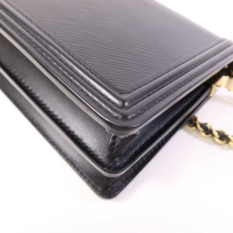 LOUIS VUITTON Epi Mini Dauphine 金扣肩背兩用袋-11