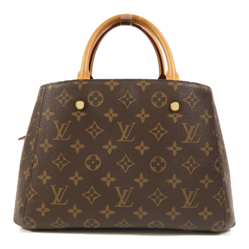 LOUIS VUITTON Monogram Montaigne BB金扣手挽肩背兩用袋-1