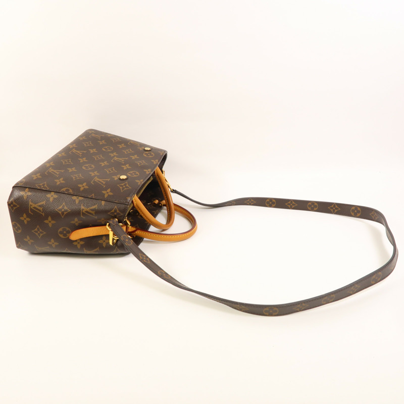 LOUIS VUITTON Monogram Montaigne BB金扣手挽肩背兩用袋-8