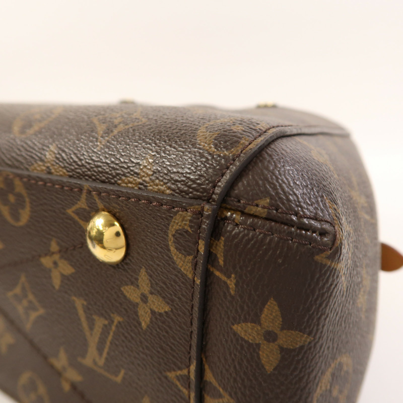 LOUIS VUITTON Monogram Montaigne BB金扣手挽肩背兩用袋-9