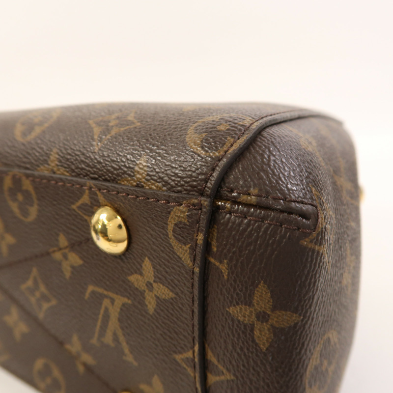 LOUIS VUITTON Monogram Montaigne BB金扣手挽肩背兩用袋-11
