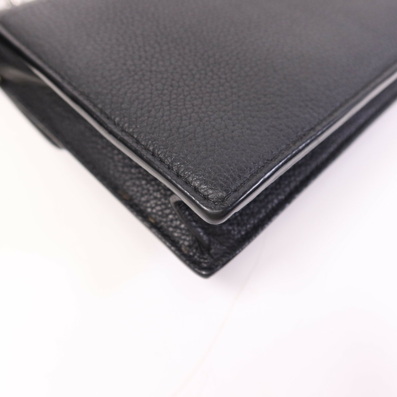 LOUIS VUITTON 牛皮皮革Mylockme銀扣鏈帶肩背袋-12