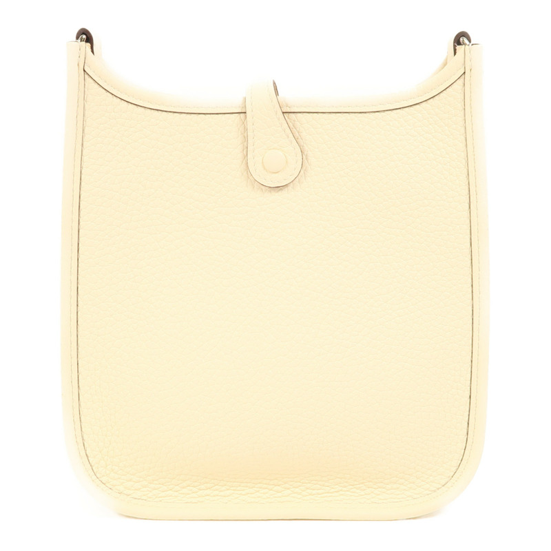 HERMES Clemence皮革Evelyne TPM銀扣手挽肩背兩用袋Nata-1