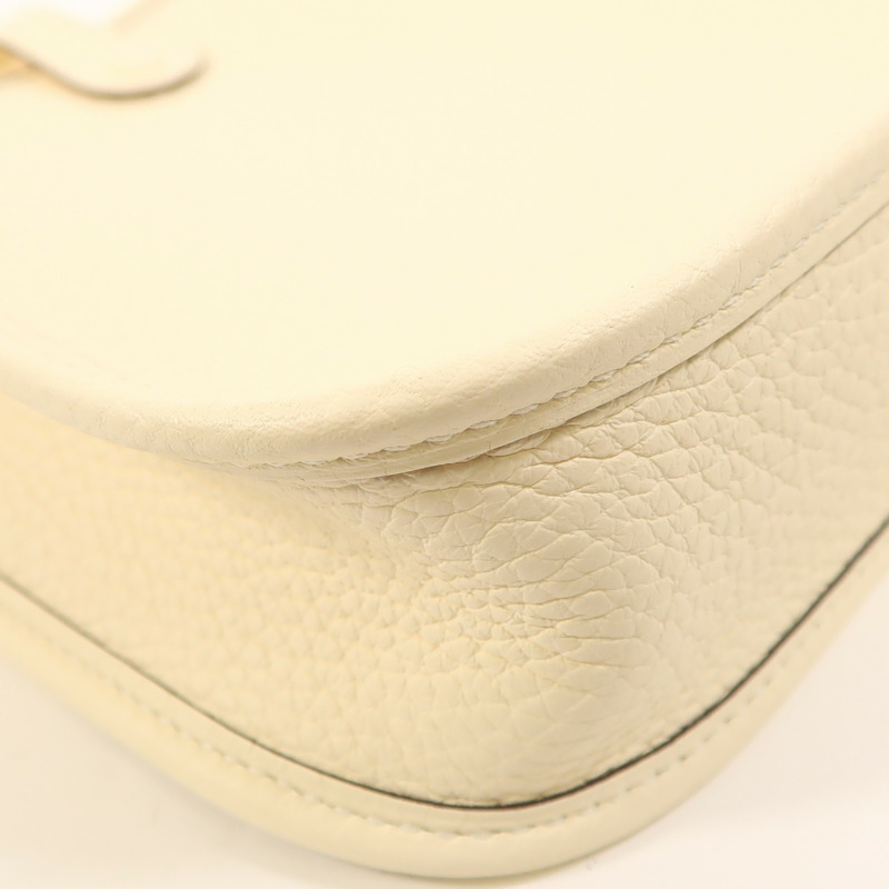 HERMES Clemence皮革Evelyne TPM銀扣手挽肩背兩用袋Nata-12