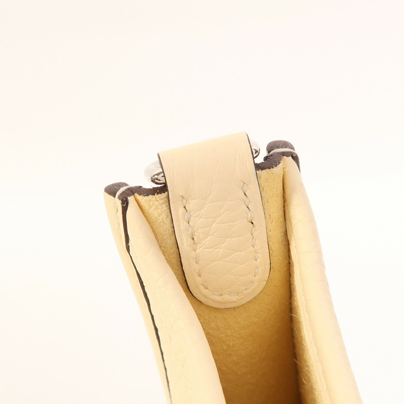 HERMES Clemence皮革Evelyne TPM銀扣手挽肩背兩用袋Nata-16