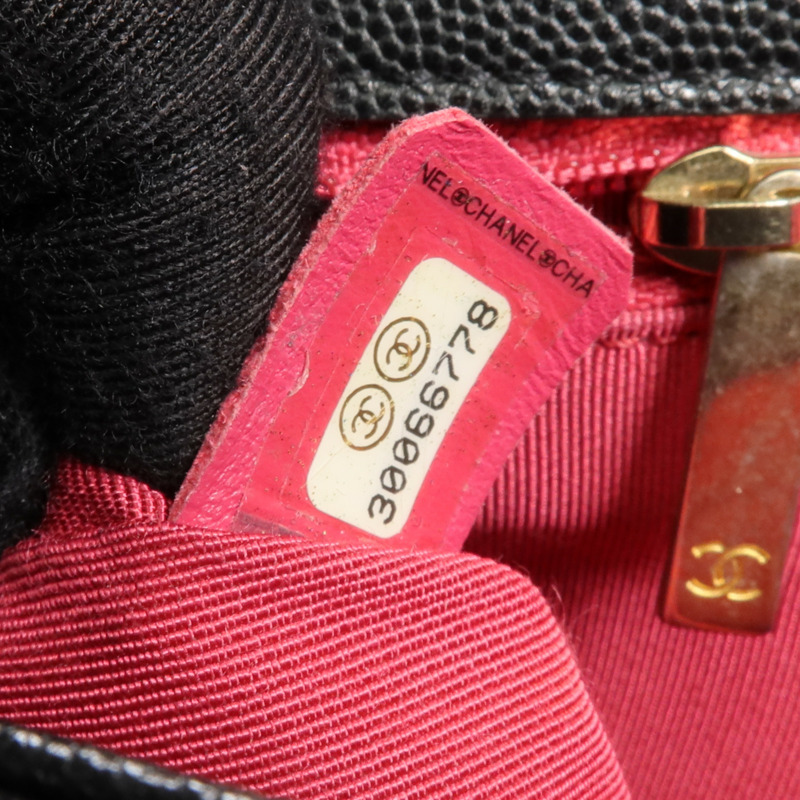CHANEL 牛皮皮革2 Way Shoulder金扣手挽肩背兩用袋-6