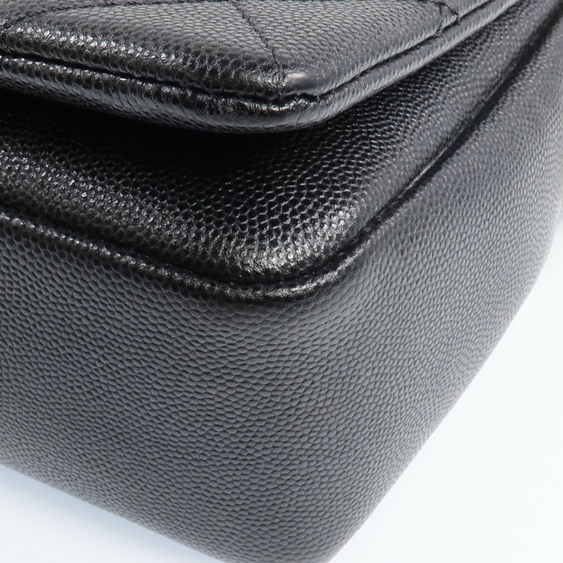 CHANEL 牛皮皮革2 Way Shoulder金扣手挽肩背兩用袋-10