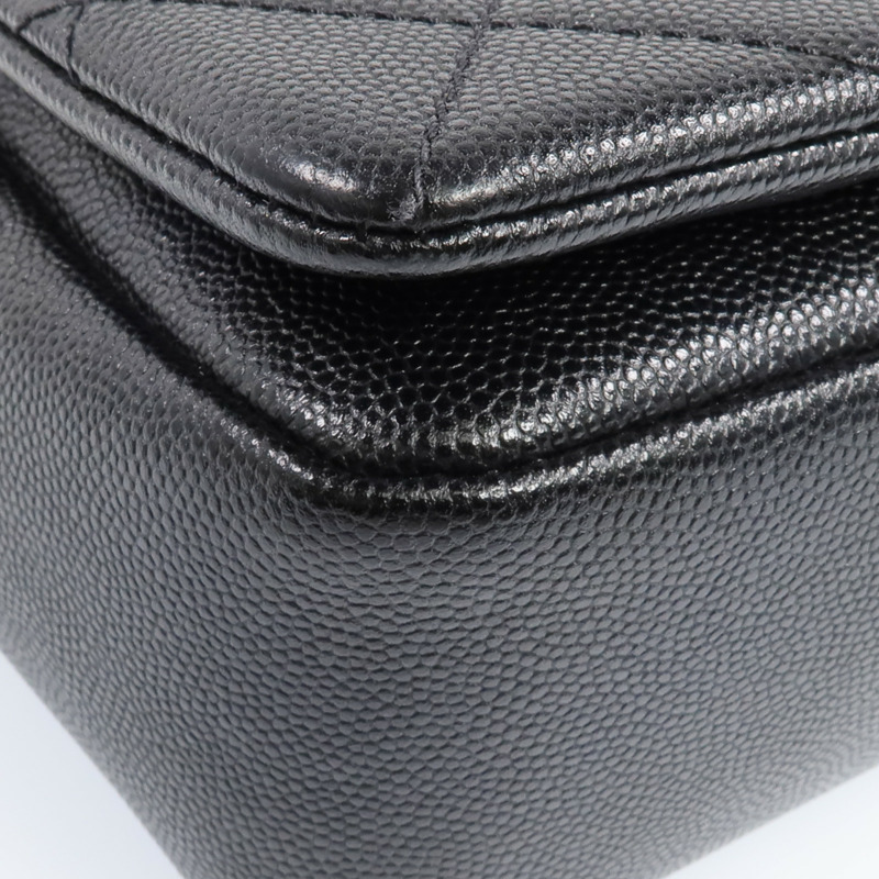 CHANEL 牛皮皮革2 Way Shoulder金扣手挽肩背兩用袋-11