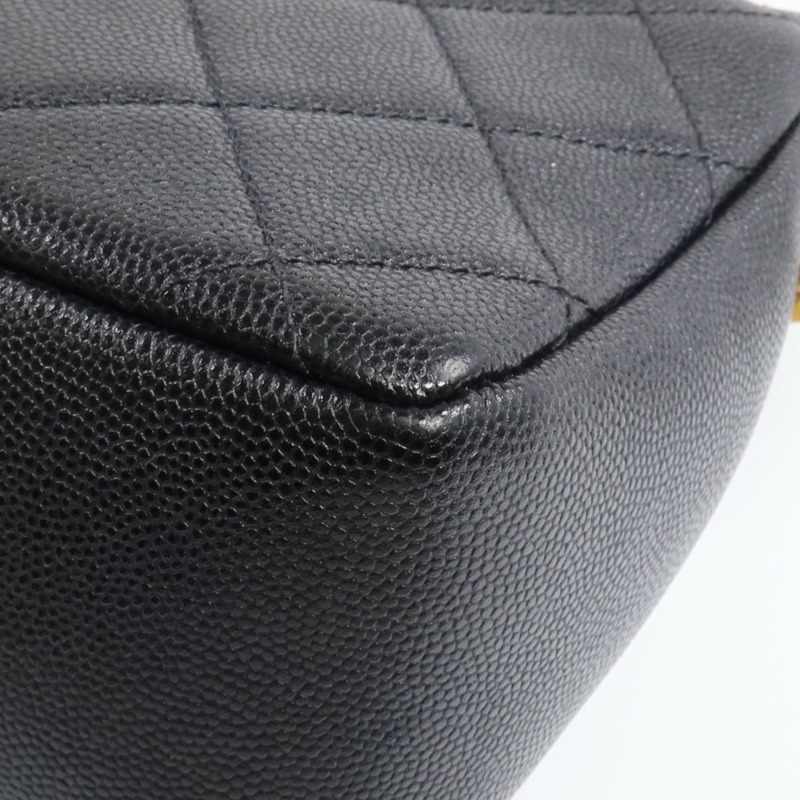 CHANEL 牛皮皮革2 Way Shoulder金扣手挽肩背兩用袋-12